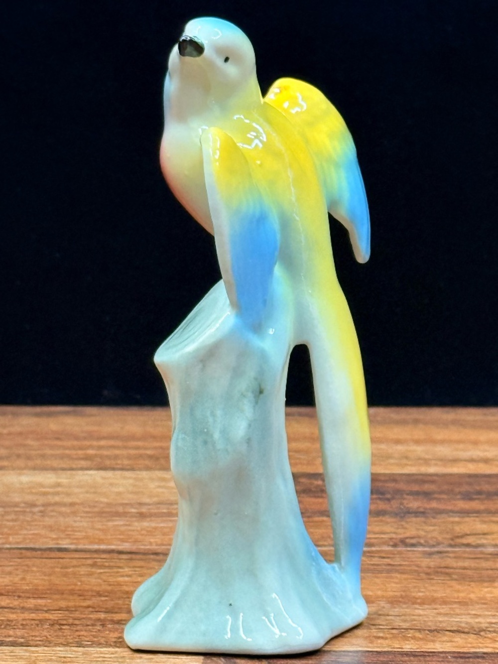 Colorful Bird on Branch Figurine